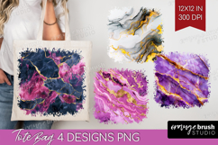 Marble Texture Tote Bag - Stone Texture Tote Bag PNG Product Image 1