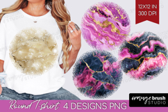 Marble Texture Round Tshirt Background - Stone Texture PNG Product Image 1