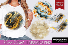 Marble Texture Round Tshirt Background - Stone Texture PNG Product Image 1