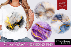 Marble Texture Round Tshirt Background - Stone Texture PNG Product Image 1