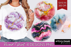 Marble Texture Round Tshirt Background - Stone Texture PNG Product Image 1