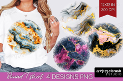 Marble Texture Round Tshirt Background - Stone Texture PNG Product Image 1