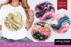 Marble Texture Round Tshirt Background - Stone Texture PNG Product Image 1