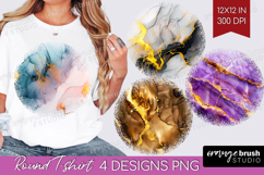 Marble Texture Round Tshirt Background - Stone Texture PNG Product Image 1