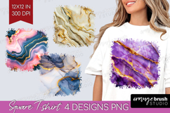 Marble Texture Square Tshirt Background - Stone Texture PNG Product Image 1
