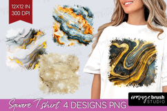 Marble Texture Square Tshirt Background - Stone Texture PNG Product Image 1