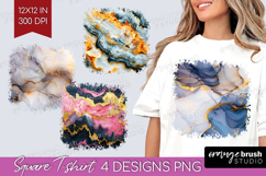 Marble Texture Square Tshirt Background - Stone Texture PNG Product Image 1