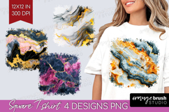 Marble Texture Square Tshirt Background - Stone Texture PNG Product Image 1