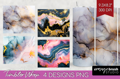 Marble Texture Tumbler Wrap - Stone Texture Tumbler PNG Product Image 1