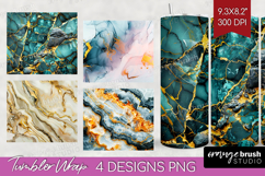 Marble Texture Tumbler Wrap - Stone Texture Tumbler PNG Product Image 1
