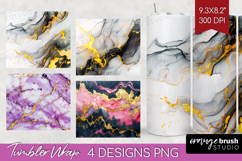 Marble Texture Tumbler Wrap - Stone Texture Tumbler PNG Product Image 1