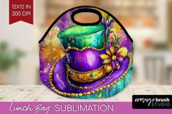 Mardi Gras Lunch Bag - Carnival Lunch Bug PNG Sublimation Product Image 1