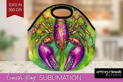 Mardi Gras Lunch Bag - Carnival Lunch Bug PNG Sublimation Product Image 1