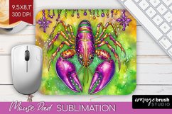 Mardi Gras Mouse Pad Sublimation - Carnival Mousepad PNG Product Image 1