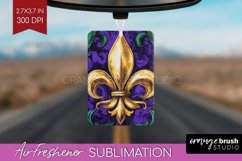 Mardi Gras Air Freshener PNG - Carnival PNG Sublimation Product Image 1