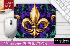 Mardi Gras Mouse Pad Sublimation - Carnival Mousepad PNG Product Image 1