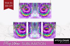 Mardi Gras Mug Wrap - Carnival Mug PNG Sublimation Product Image 1