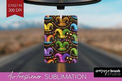 Mardi Gras Air Freshener PNG - Carnival PNG Sublimation Product Image 1
