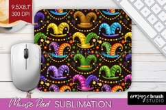 Mardi Gras Mouse Pad Sublimation - Carnival Mousepad PNG Product Image 1