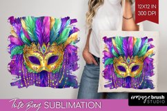 Mardi Gras Tote Bag - Carnival Tote Bag PNG Sublimation Product Image 1