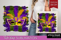 Mardi Gras Tote Bag - Carnival Tote Bag PNG Sublimation Product Image 1