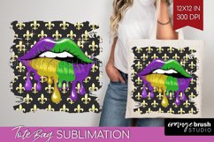 Mardi Gras Tote Bag - Carnival Tote Bag PNG Sublimation Product Image 1