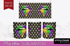 Mardi Gras Mug Wrap - Carnival Mug PNG Sublimation Product Image 1