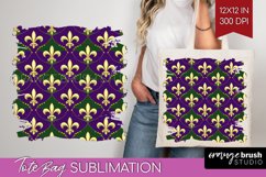 Mardi Gras Tote Bag - Carnival Tote Bag PNG Sublimation Product Image 1