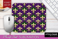 Mardi Gras Mouse Pad Sublimation - Carnival Mousepad PNG Product Image 1