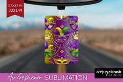 Mardi Gras Air Freshener PNG - Carnival PNG Sublimation Product Image 1
