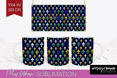 Mardi Gras Mug Wrap - Carnival Mug PNG Sublimation Product Image 1