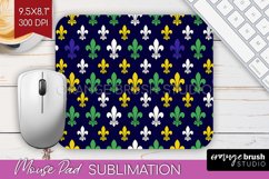Mardi Gras Mouse Pad Sublimation - Carnival Mousepad PNG Product Image 1
