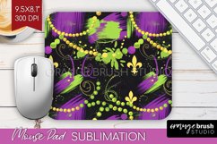 Mardi Gras Mouse Pad Sublimation - Carnival Mousepad PNG Product Image 1