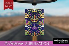 Mardi Gras Air Freshener PNG - Carnival PNG Sublimation Product Image 1