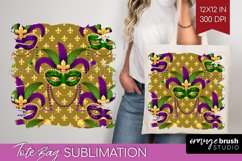 Mardi Gras Tote Bag - Carnival Tote Bag PNG Sublimation Product Image 1