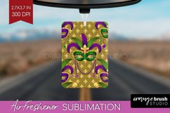 Mardi Gras Air Freshener PNG - Carnival PNG Sublimation Product Image 1