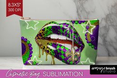 Mardi Gras Cosmetic Bag - Carnival Makeup Bag PNG Product Image 1