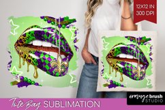 Mardi Gras Tote Bag - Carnival Tote Bag PNG Sublimation Product Image 1