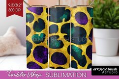 Mardi Gras Tumbler Wrap - Carnival Tumbler PNG Sublimation Product Image 1