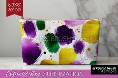 Mardi Gras Cosmetic Bag - Carnival Makeup Bag PNG Product Image 1