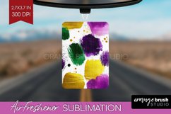 Mardi Gras Air Freshener PNG - Carnival PNG Sublimation Product Image 1