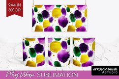 Mardi Gras Mug Wrap - Carnival Mug PNG Sublimation Product Image 1