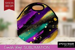 Mardi Gras Lunch Bag - Carnival Lunch Bug PNG Sublimation Product Image 1