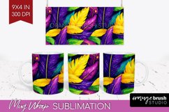 Mardi Gras Mug Wrap - Carnival Mug PNG Sublimation Product Image 1
