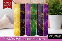 Mardi Gras Tumbler Wrap - Carnival Tumbler PNG Sublimation Product Image 1