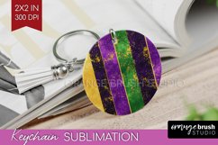 Mardi Gras Keychain PNG - Carnival Keychain Sublimation Product Image 1