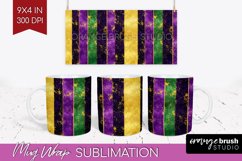 Mardi Gras Mug Wrap - Carnival Mug PNG Sublimation Product Image 1
