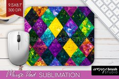 Mardi Gras Mouse Pad Sublimation - Carnival Mousepad PNG Product Image 1
