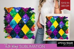 Mardi Gras Tote Bag - Carnival Tote Bag PNG Sublimation Product Image 1