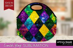 Mardi Gras Lunch Bag - Carnival Lunch Bug PNG Sublimation Product Image 1